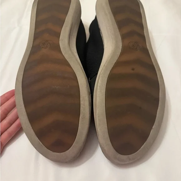 Cloudsteppers by Clarks Black Knit Oxfords GUC Size 13 - Picture 4 of 5